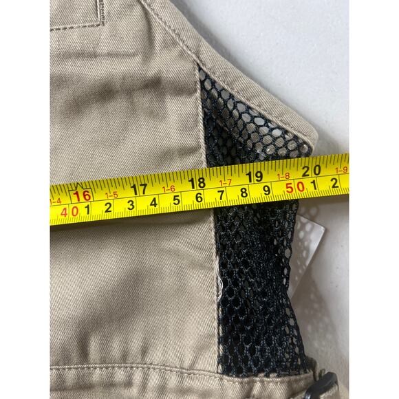 MN Twins Cabela's Maple Medium Vest Hunting Brown Black Pockets Mesh Lightweight - Picture 6 of 6